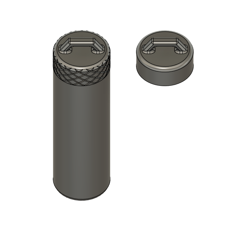 Keychain Kapsule: Small item storage for your keychain