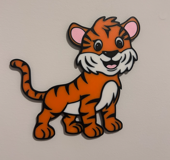 Cute Tiger Wall Decor for Nursery/Child Room