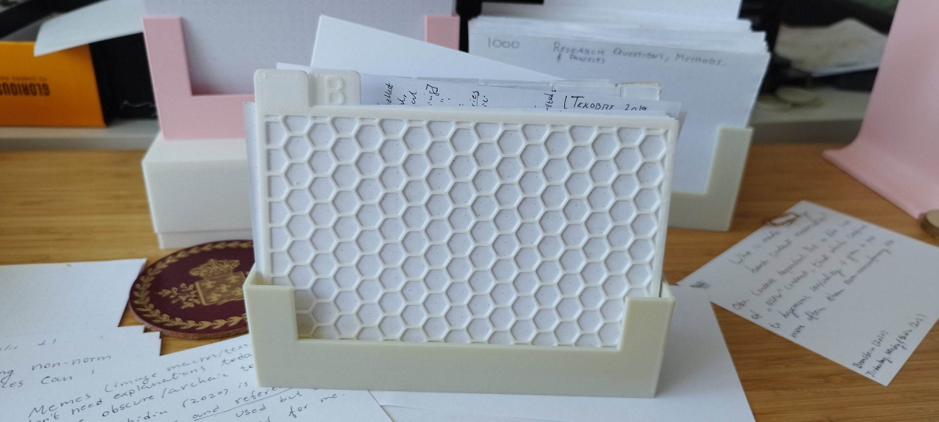 Index card dividers A6, labelled and blank