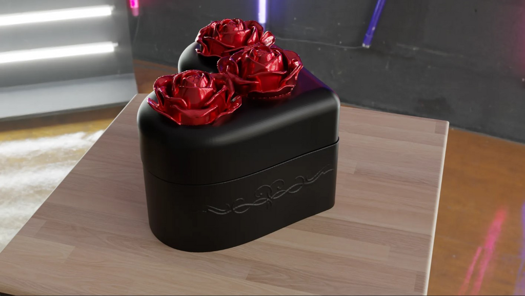 Heart-shaped Box with Roses