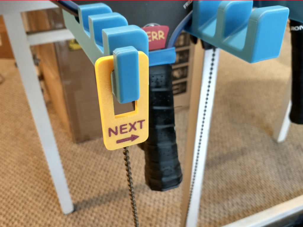 Pickleball Paddle Rack
