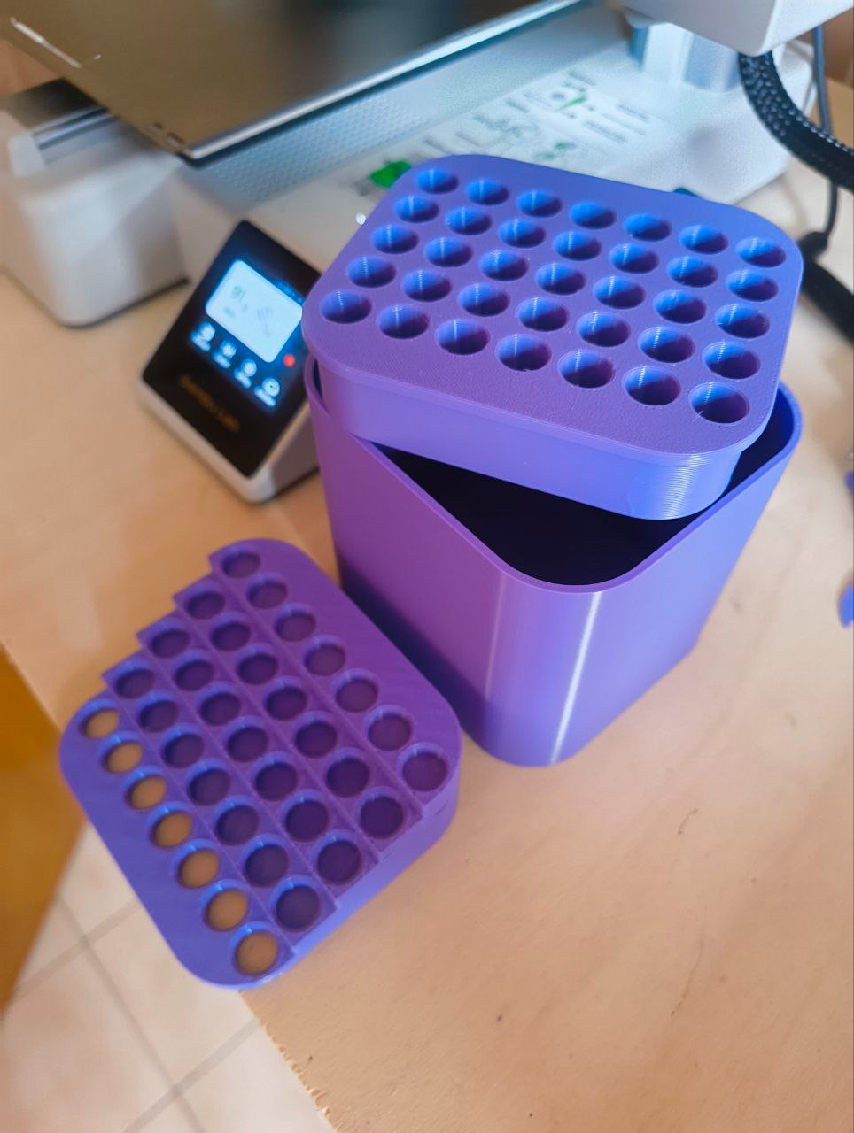 Container for IKEA Skadis w/o pencil / brusher
