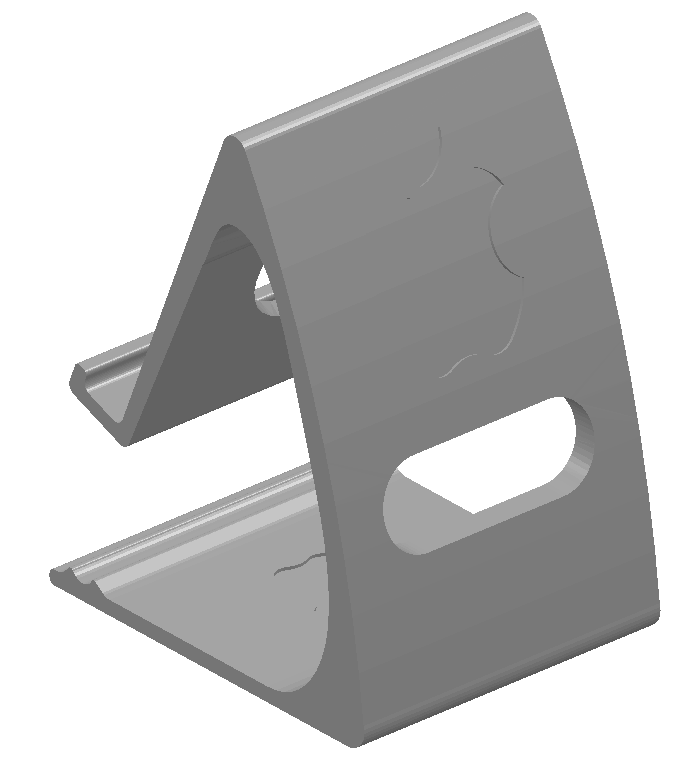 Ipad stand - added logo