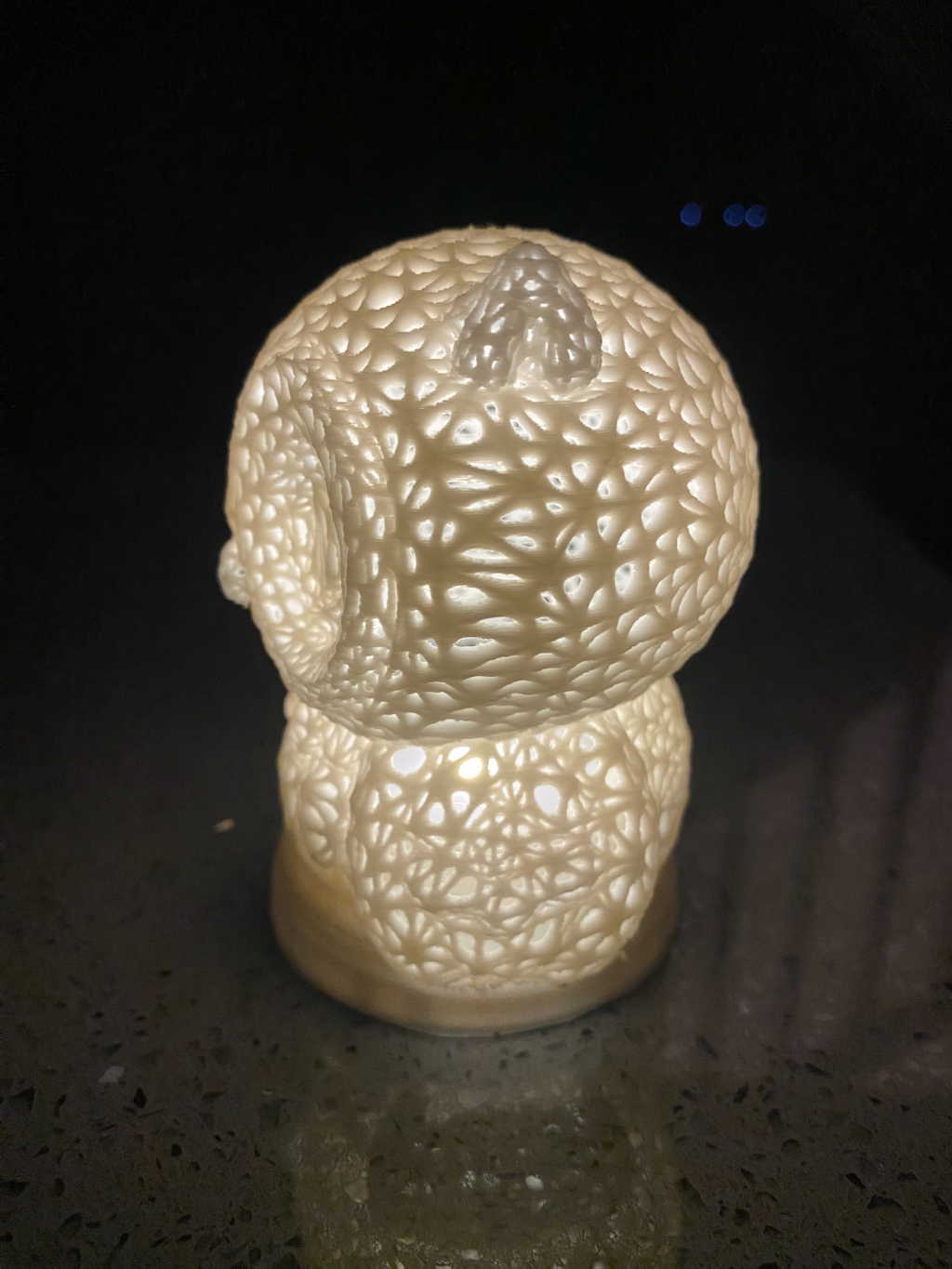 owl tea light lamp