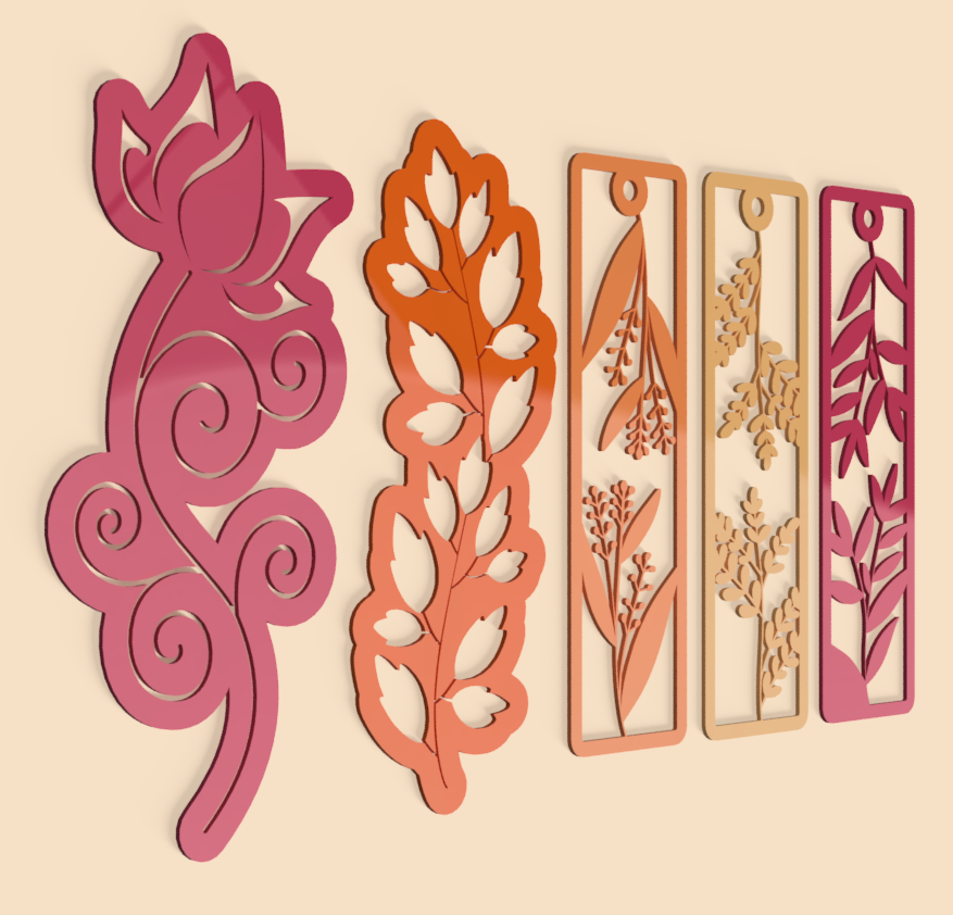 Floral Bookmark Collection