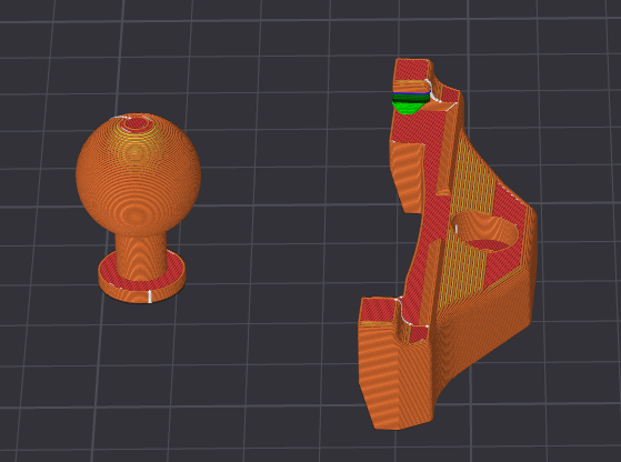 BMW F20/F30 Phone Mount (Scaled) + 17mm Ball