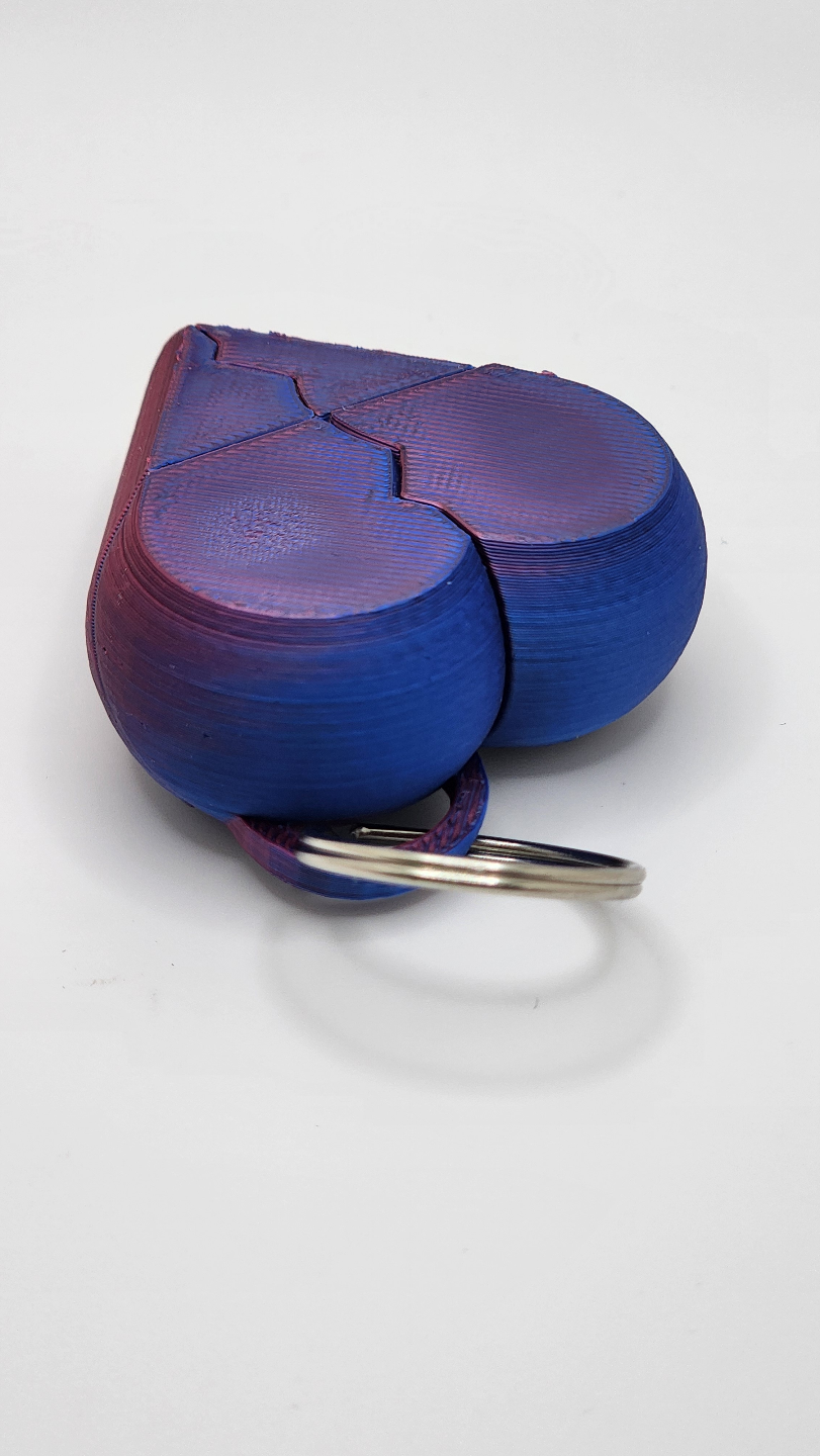 heart box keychain