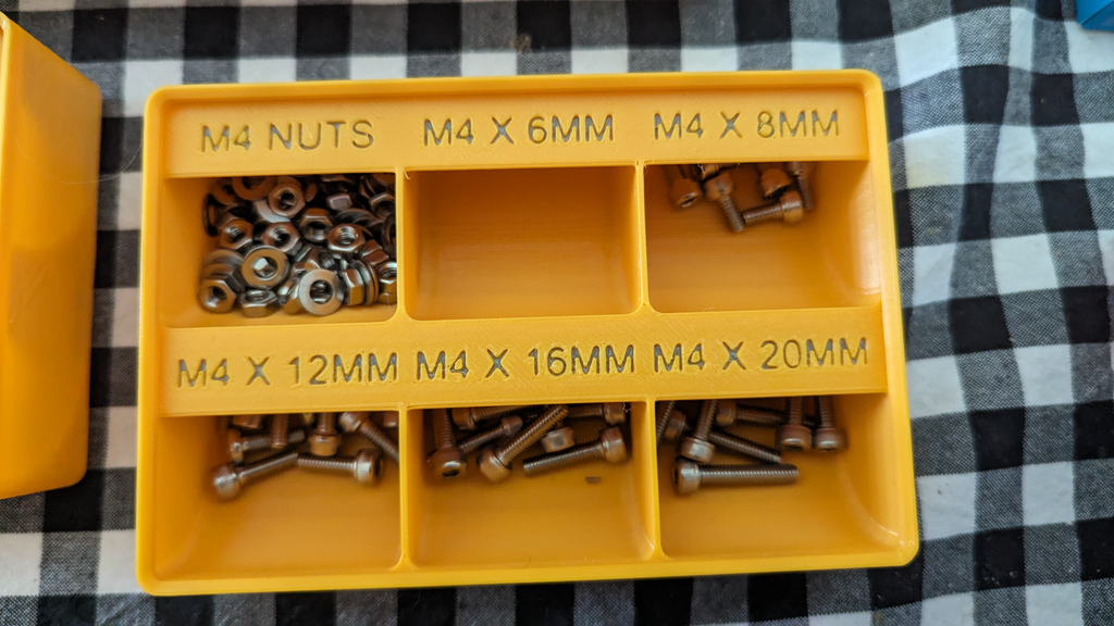 Gridfinity M2, 3, 4, 5, 6 Screw & Heated Inserts