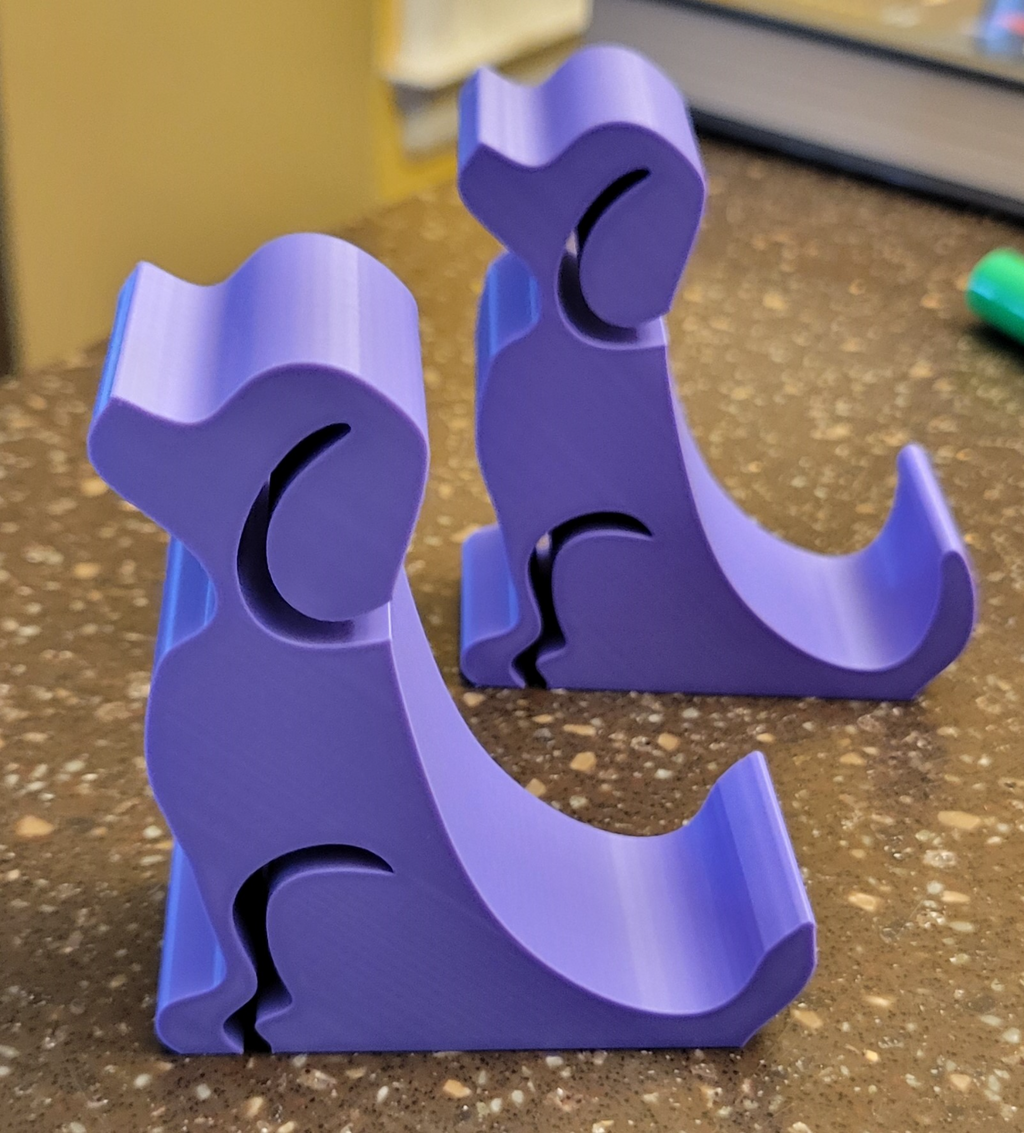 Dog Phone Holder w/ Short Tail