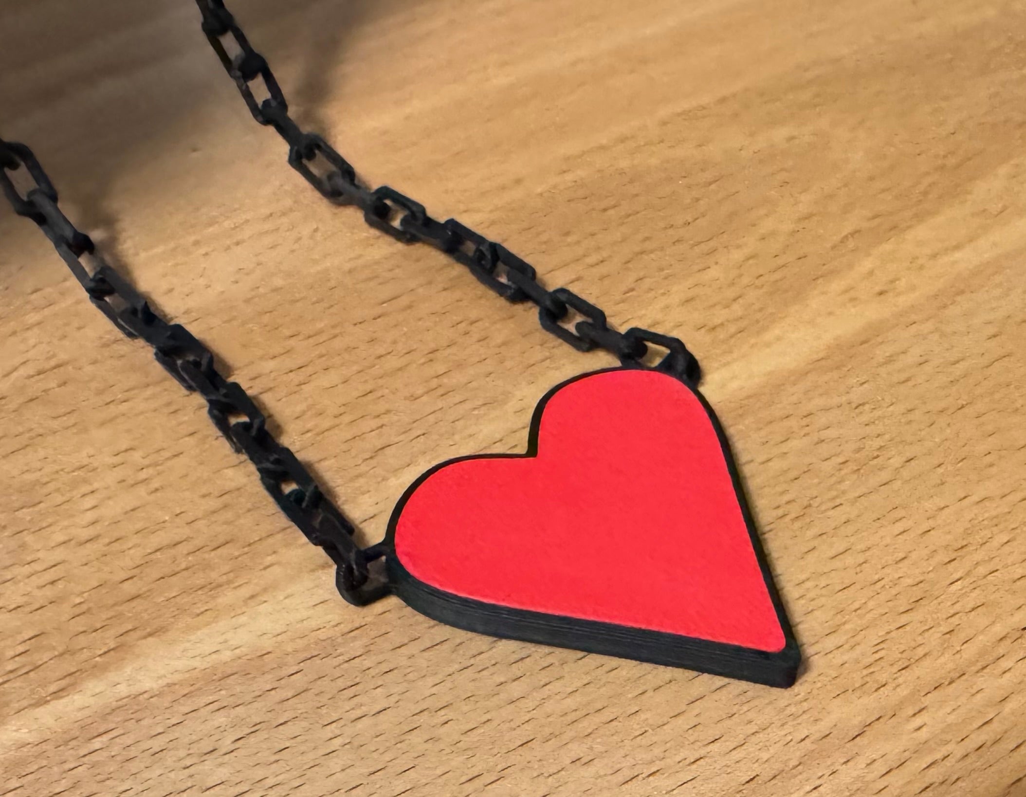 print in place chain necklace