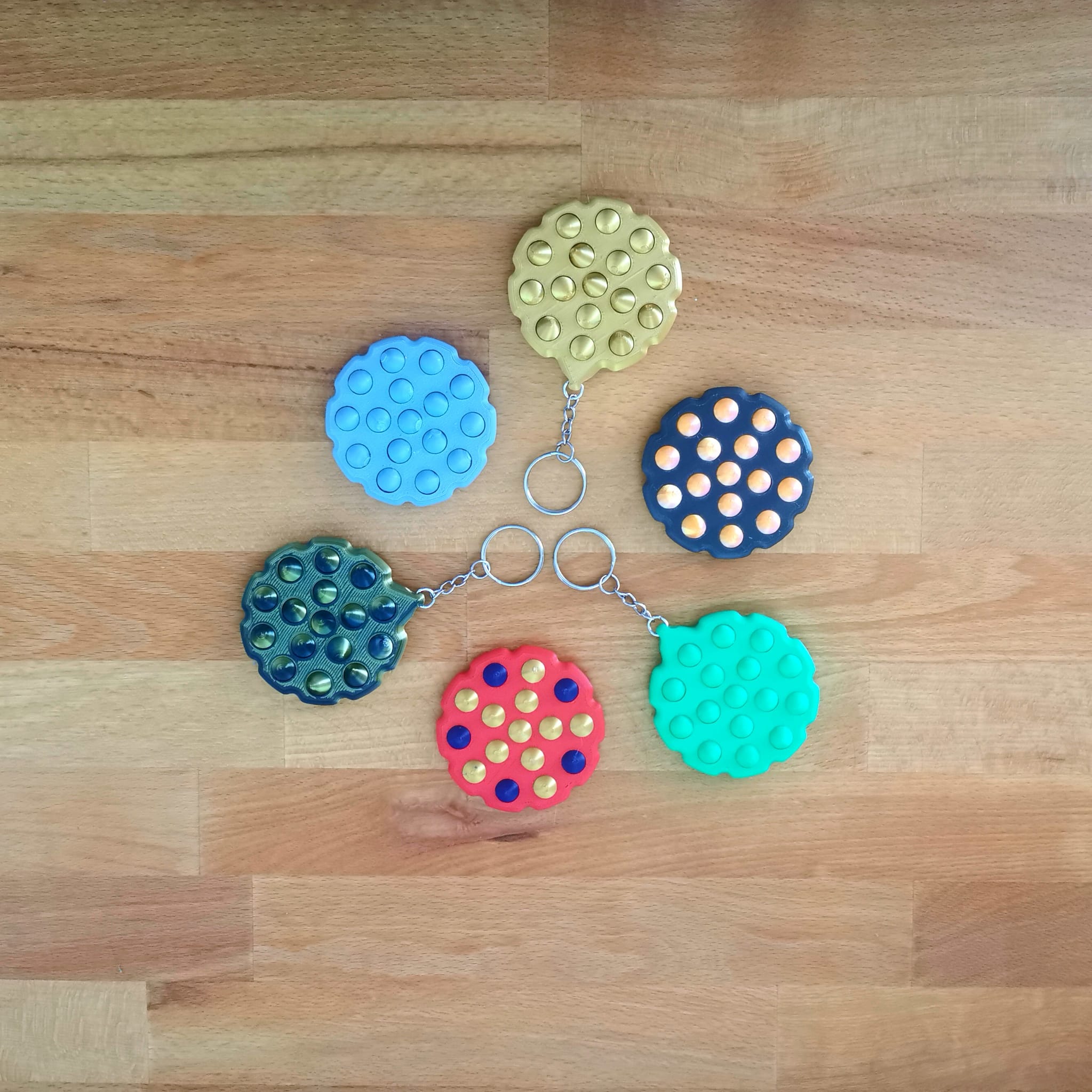 Pop Fidget and Keychain – Soft & Strong Versions