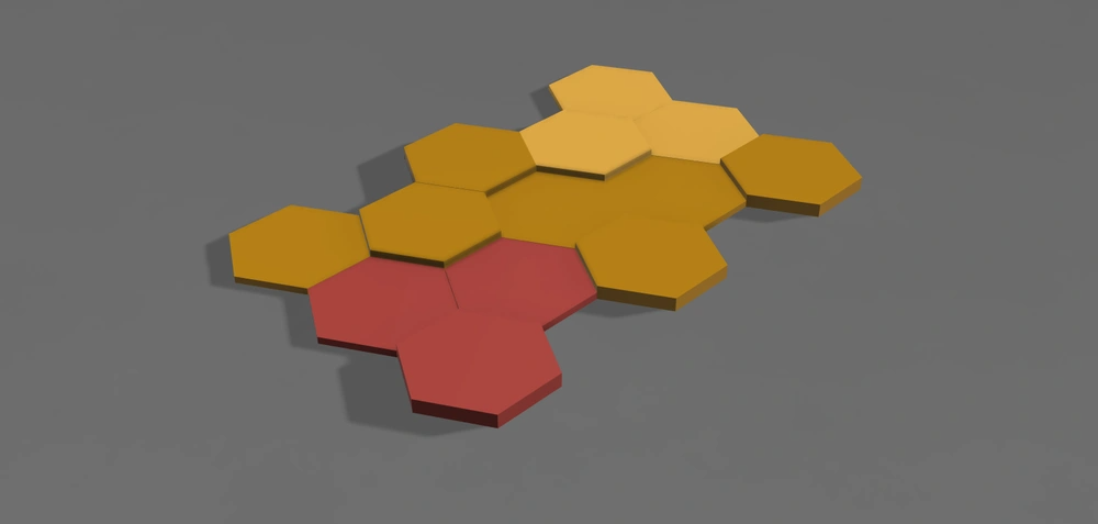 Hexagon Wall Art - Low Filament Usage