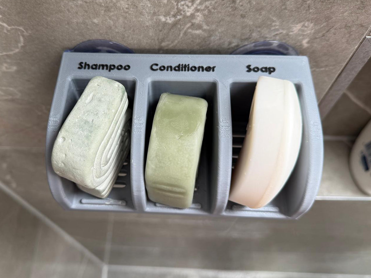 3 part Soap dish