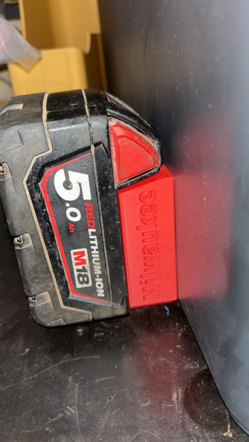milwaukee battery holder