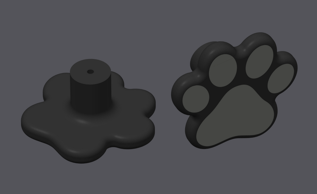 Paw shaped cabinet knob