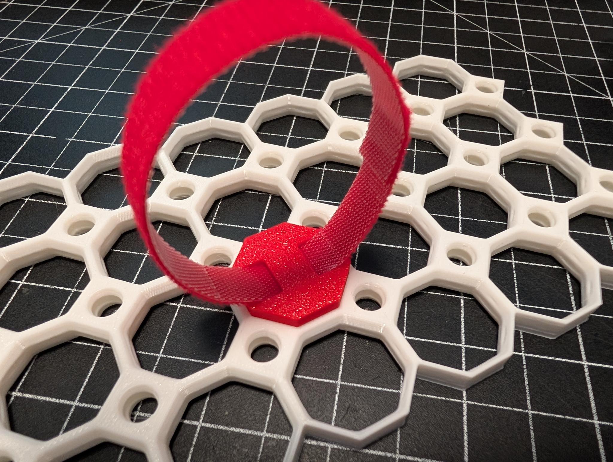 Hook and Loop or Zip Tie Suspension Clip