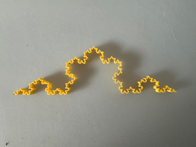 Von Koch fractal curve
