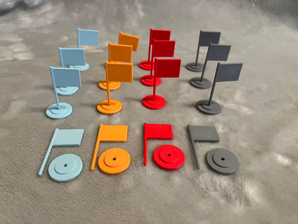 Flag and Base for Board Games