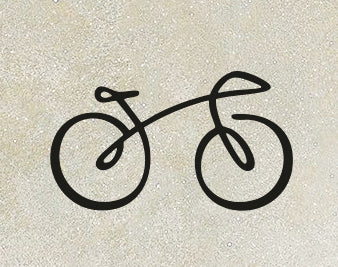 Decorazione da parete raffigurante una bicicletta
