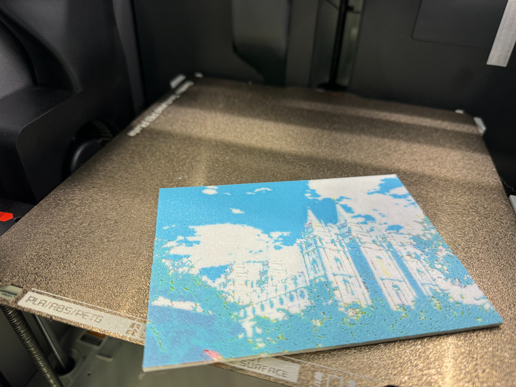 Salt Lake City LDS Temple Lithophane CMYK