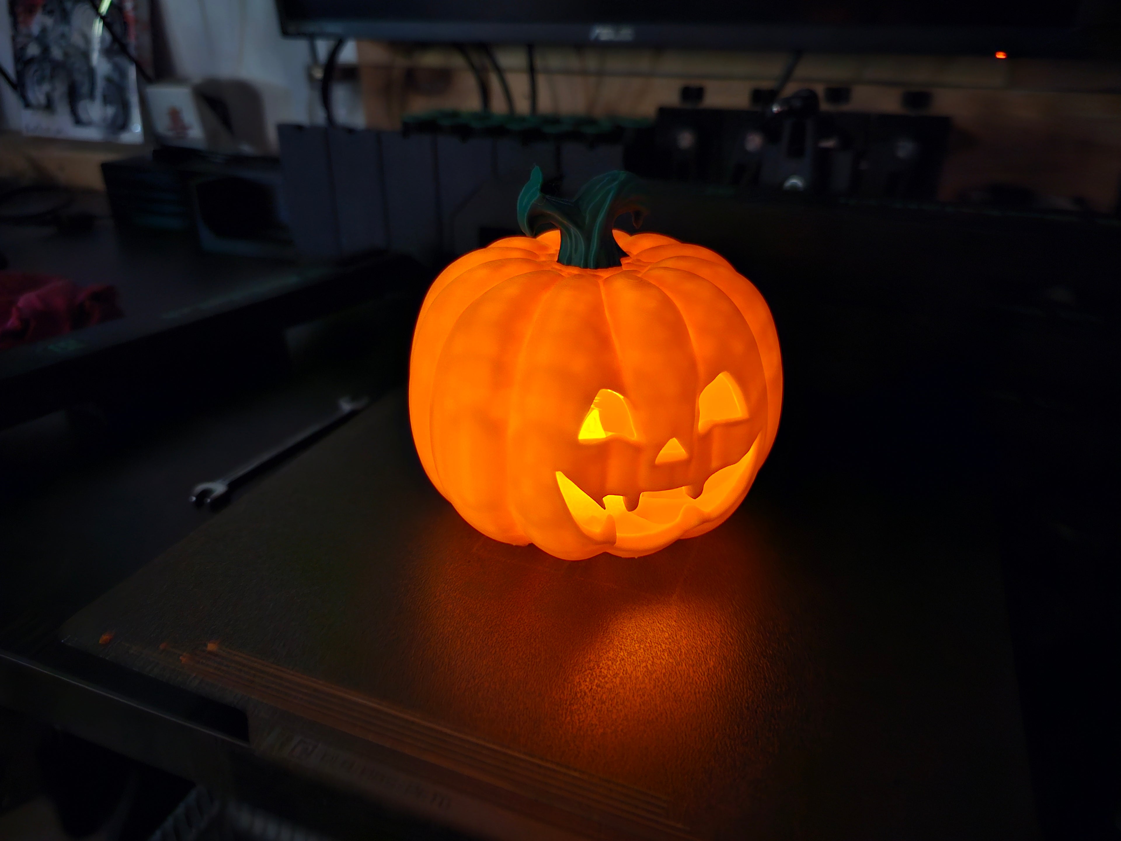 GrinseKürbis – Halloween Teelicht (Pumpkin)