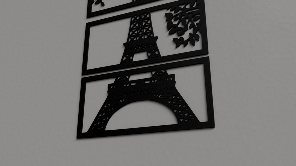 Eiffel Tower 2D wall art