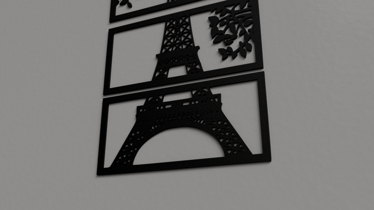 Eiffel Tower 2D wall art