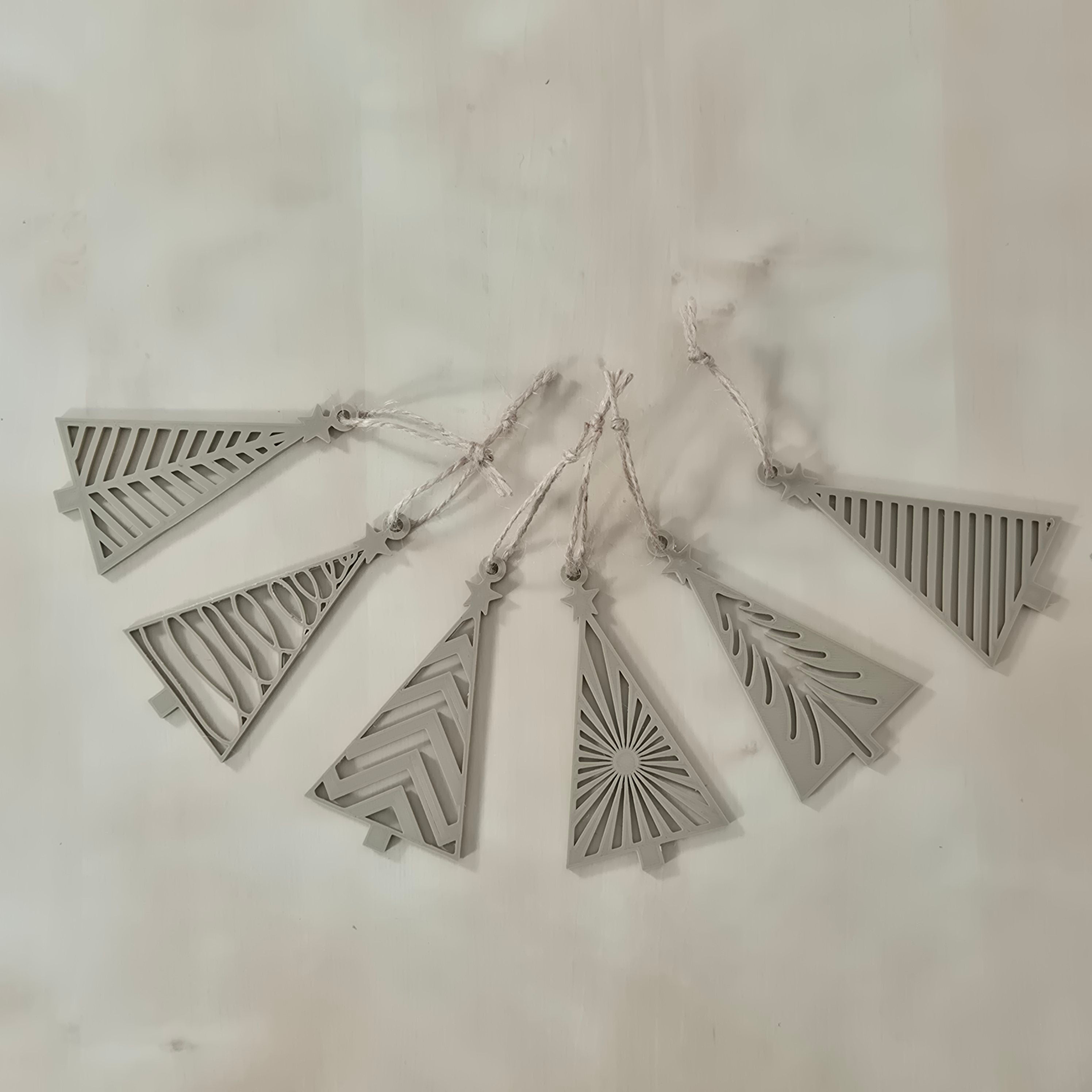 Modern Christmas Tree Ornaments Set