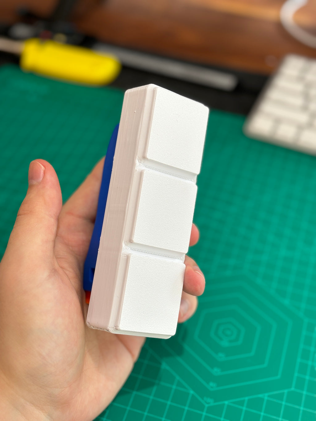 Dual Plastic Razor Scraper Holder - Gridfinity 3x1