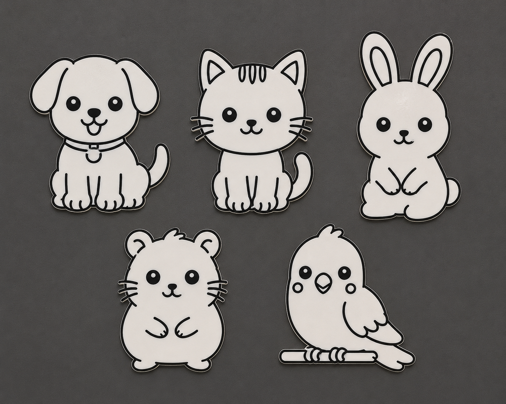 Kit de Pintura 3D – Pets Fofos - Fácil e Econômico