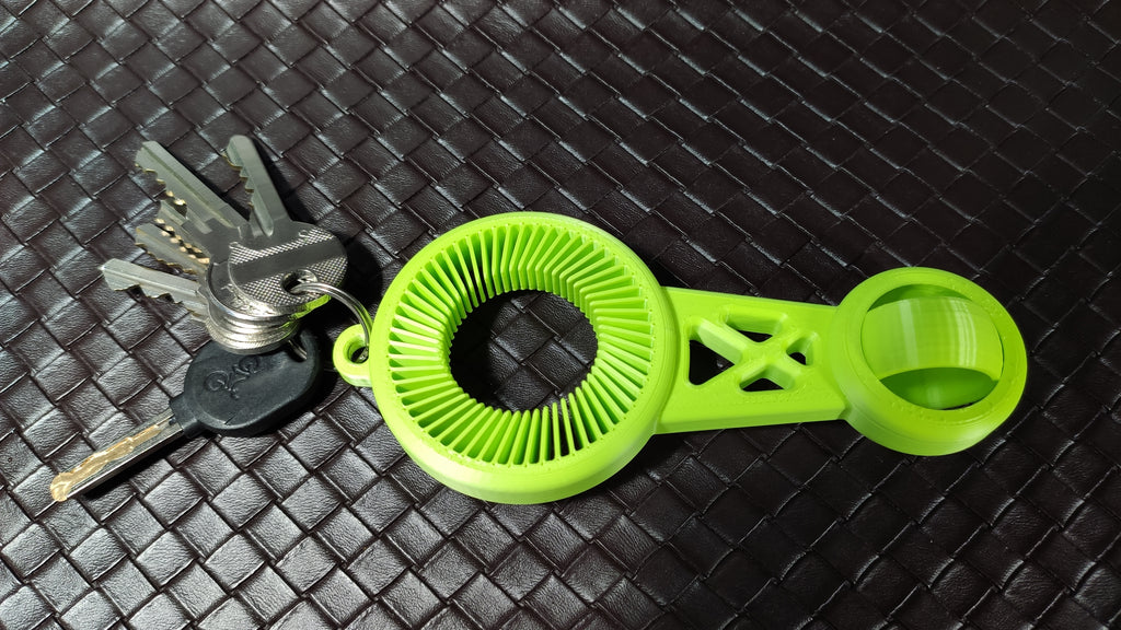 PET bottle Opener - Spinner Fidget (keychain)