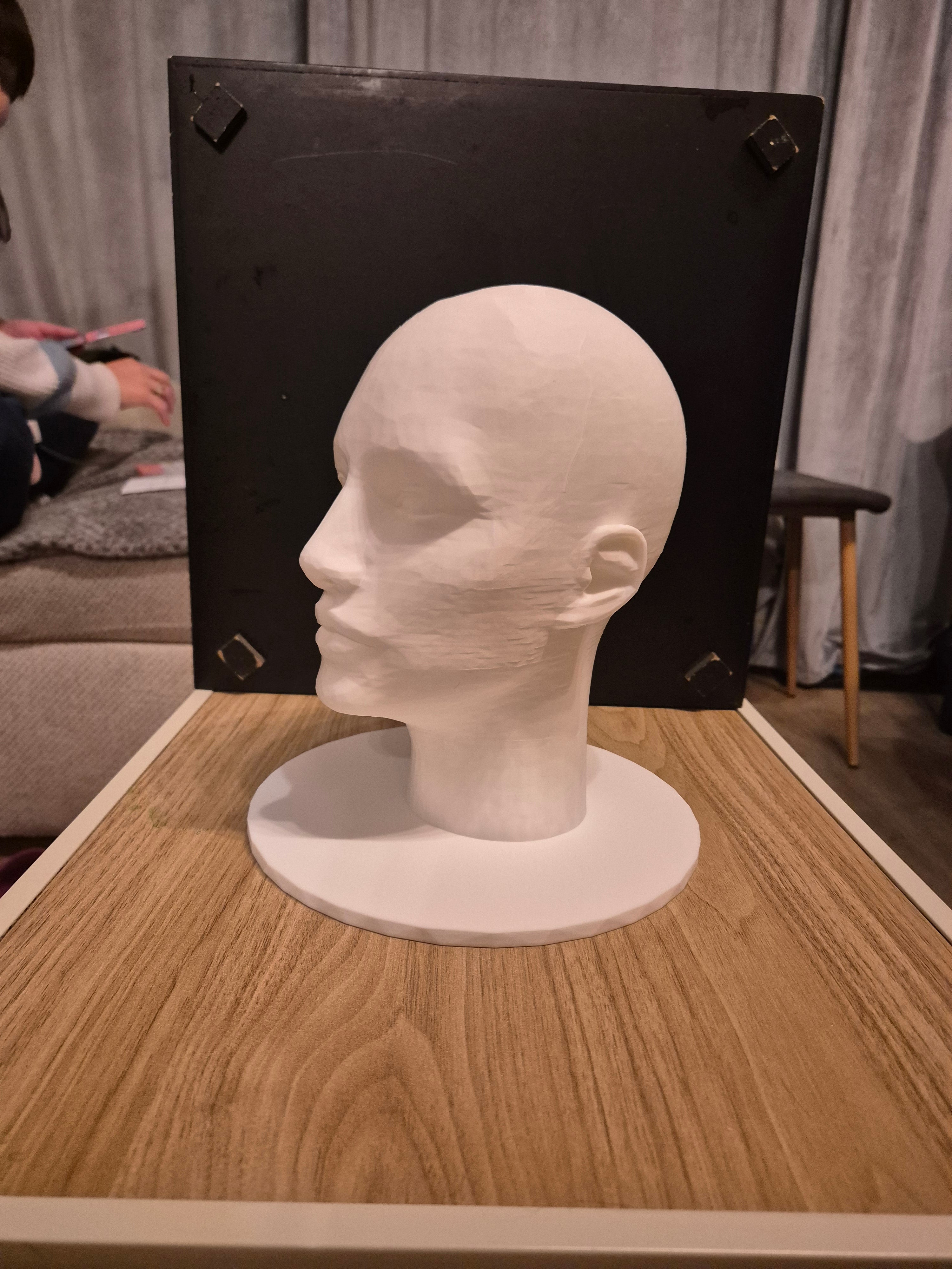 Human head, mannequin for headphones