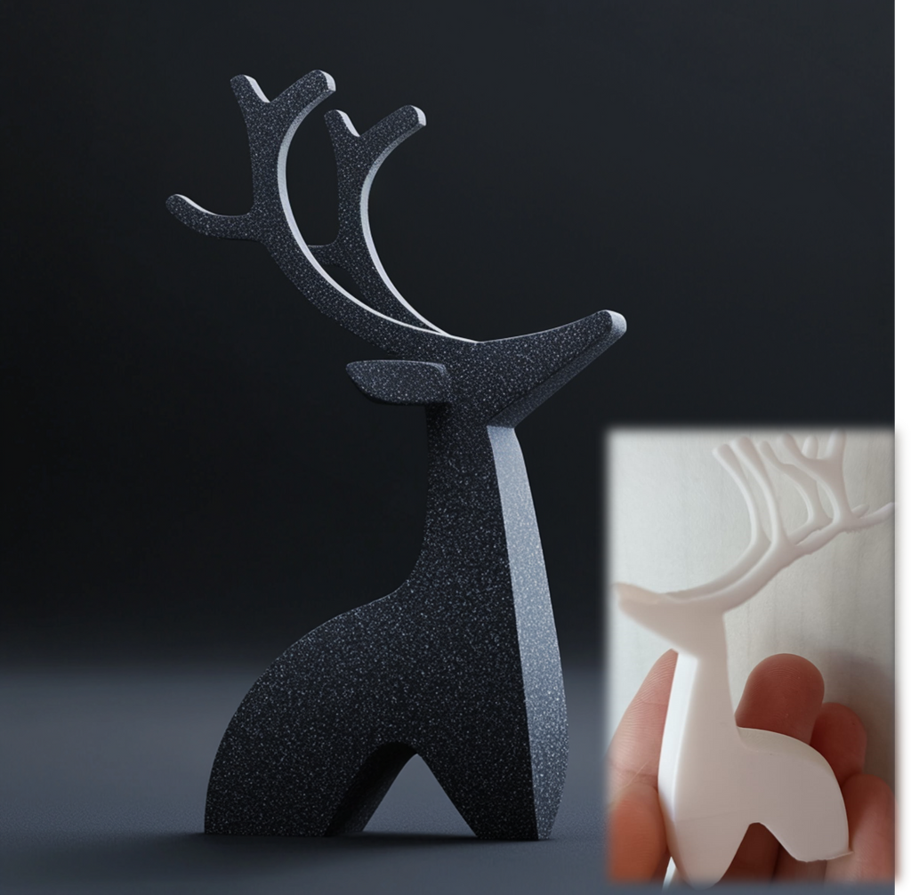 Christmas Deer Sculpture