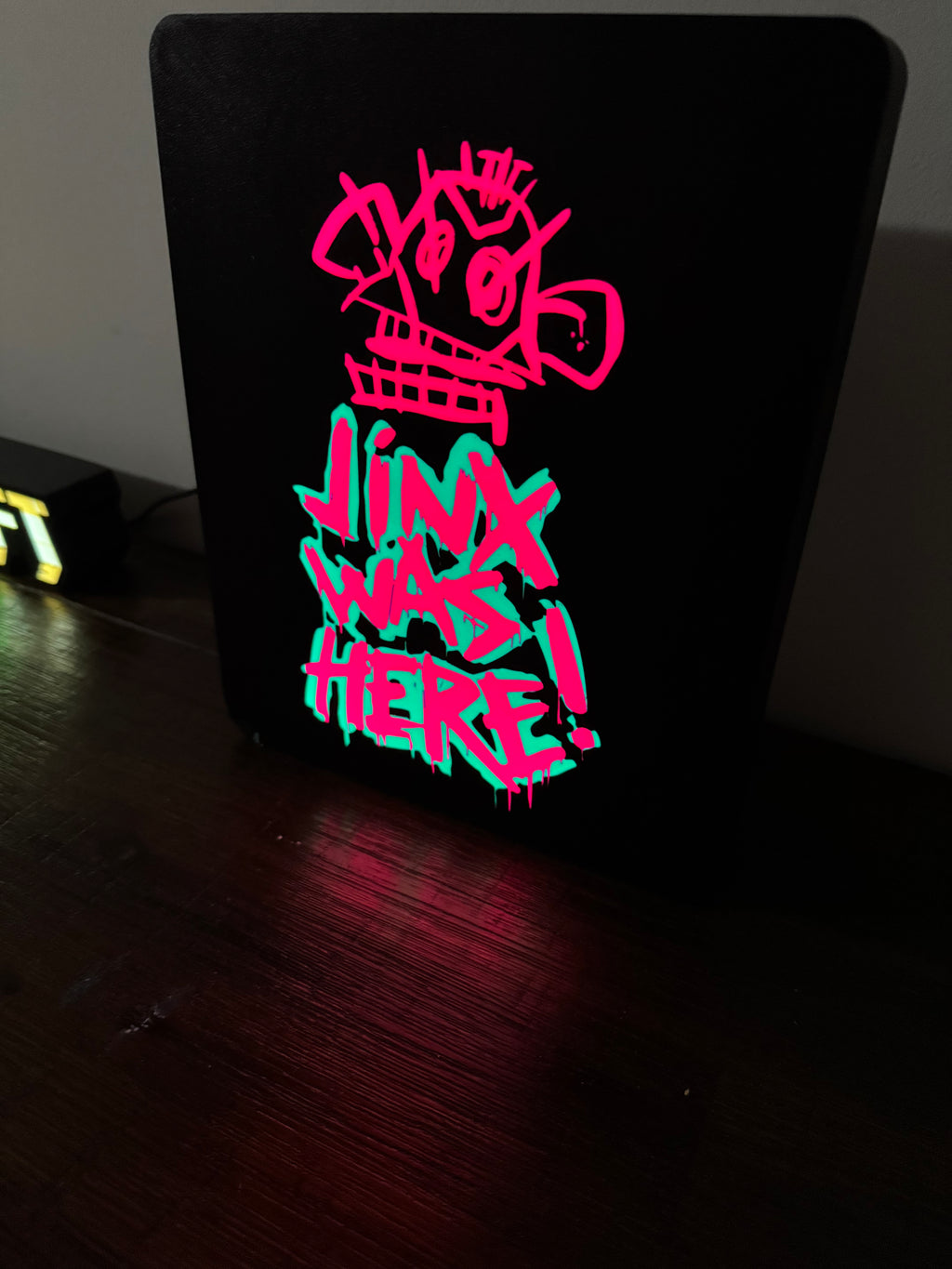 Jinx Was Here Monkey Graffiti Light