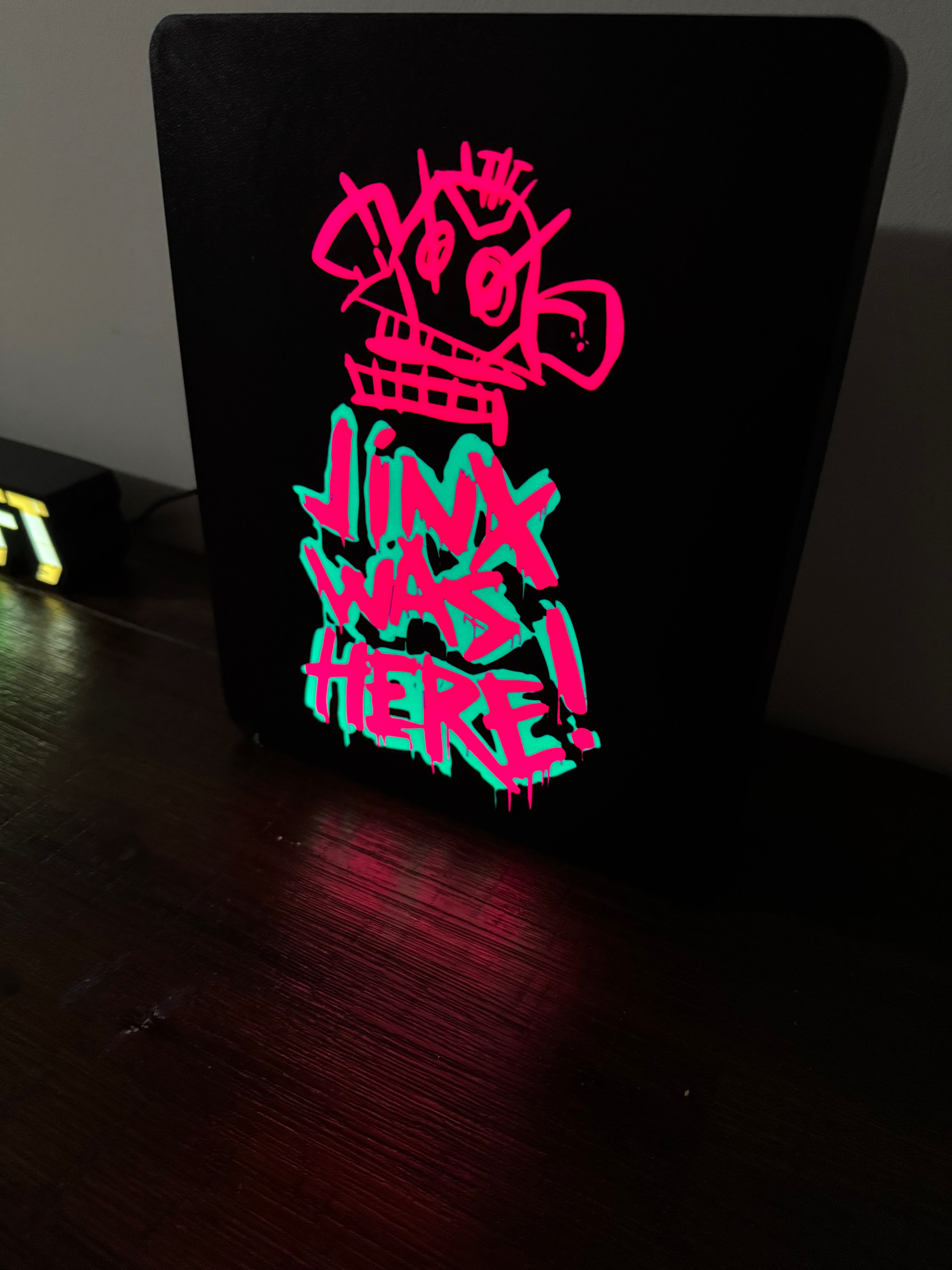 Jinx Was Here Monkey Graffiti Light