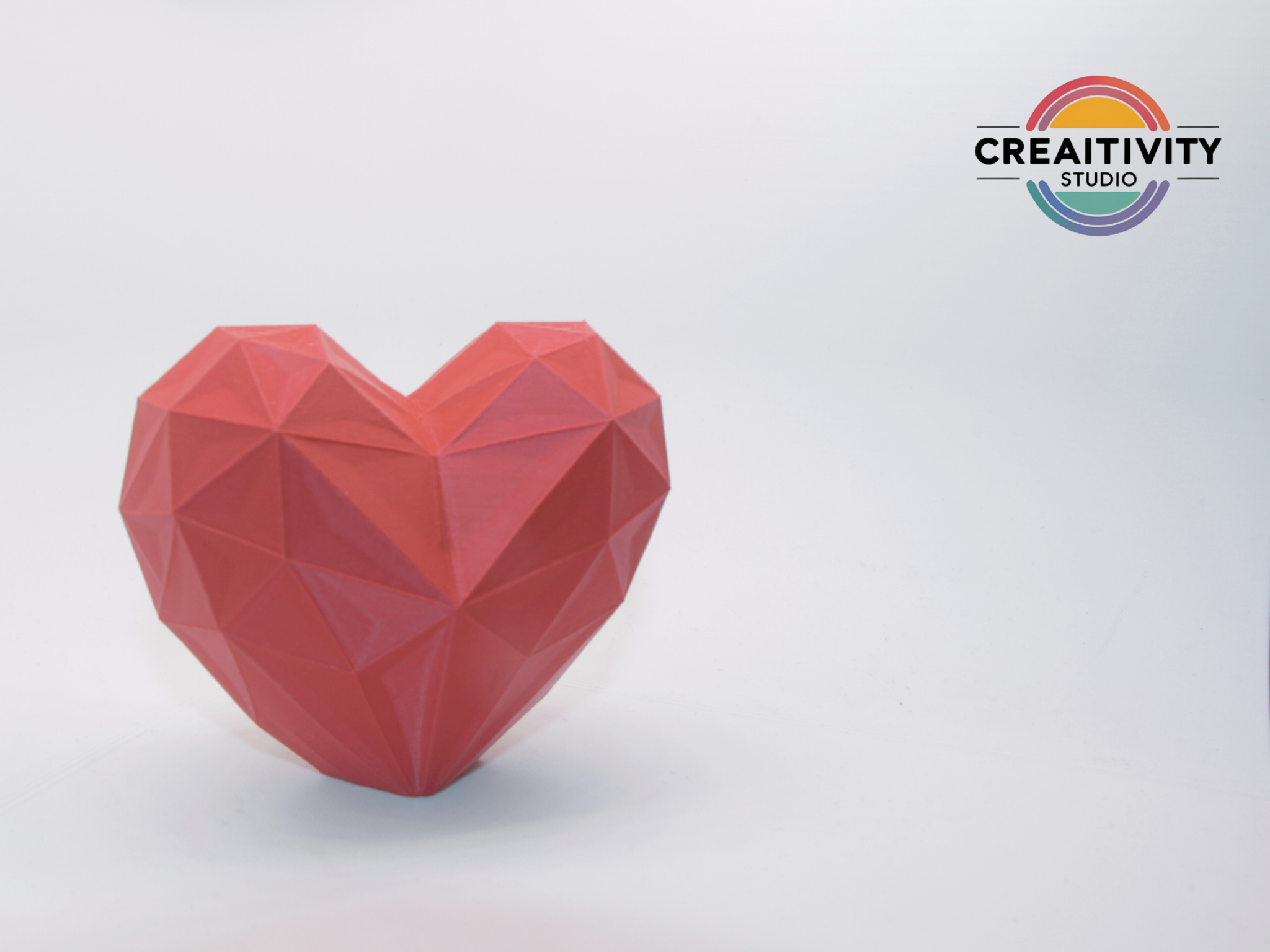 Low-Poly Valentinstag Herz - Free Commercial Use