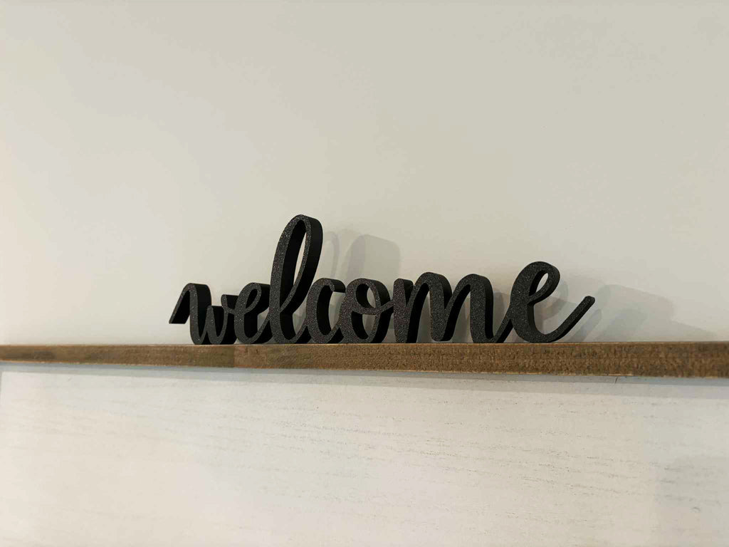 Table top welcome sign (Free commercial license)