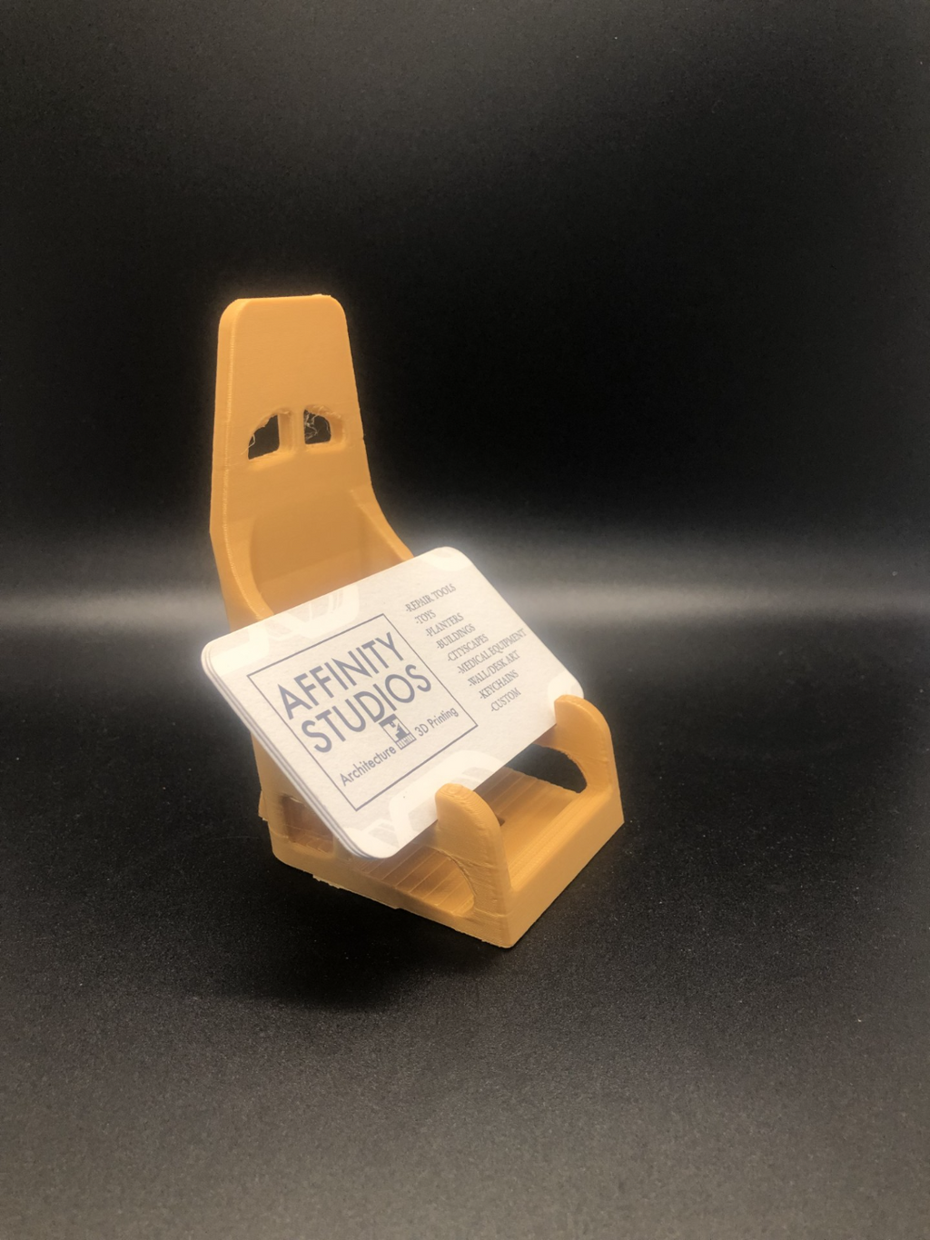 Racing Chair Form Business Card Holder