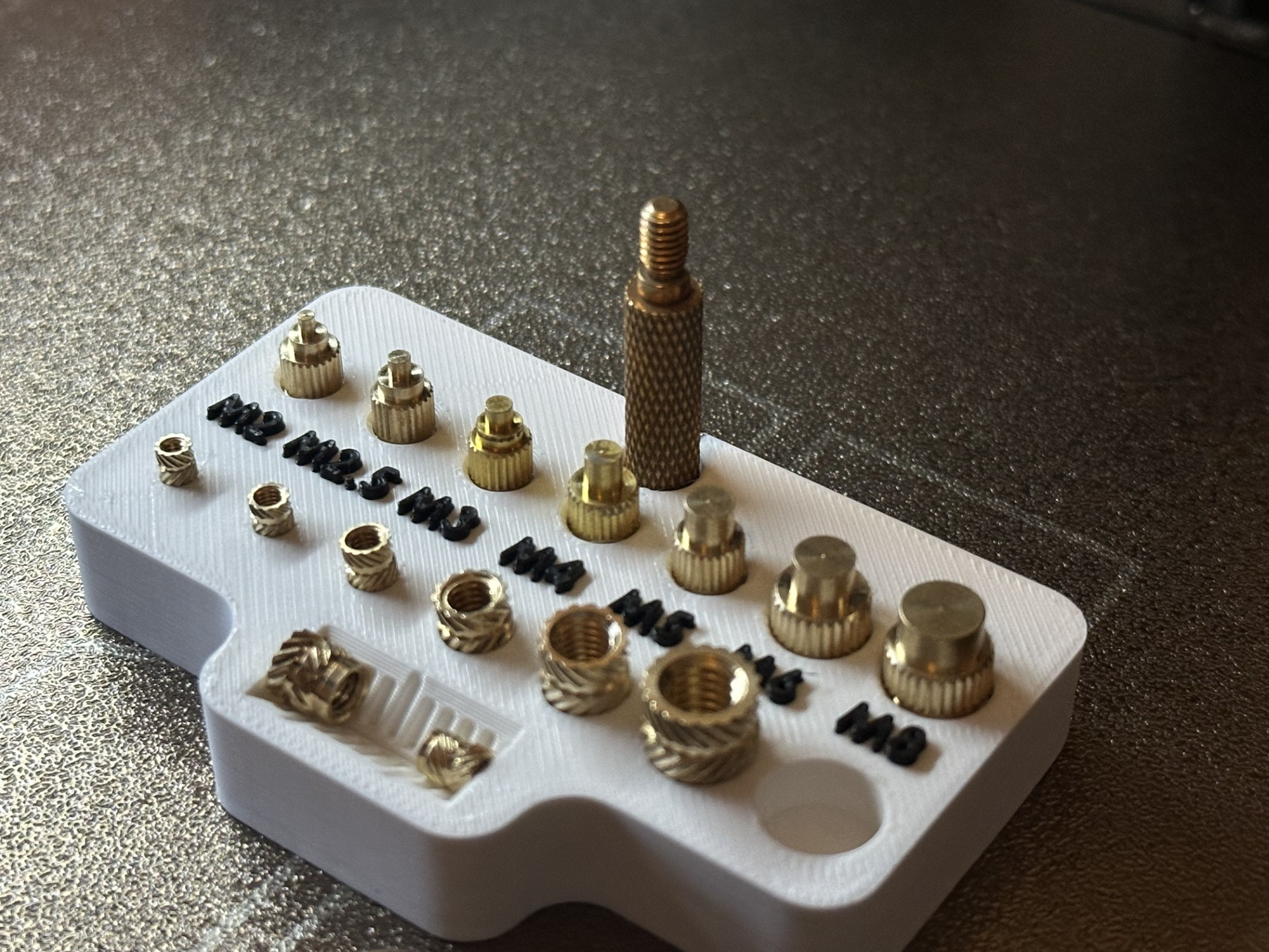 Heat insert tool and measure gauge