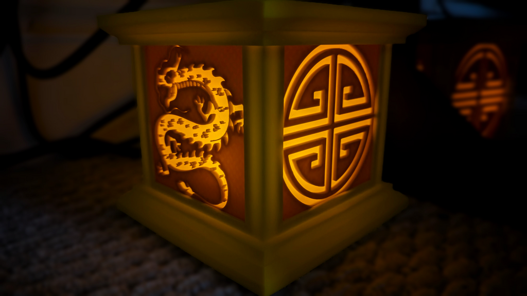 Dragon Tea Light Lantern Chinese New Year