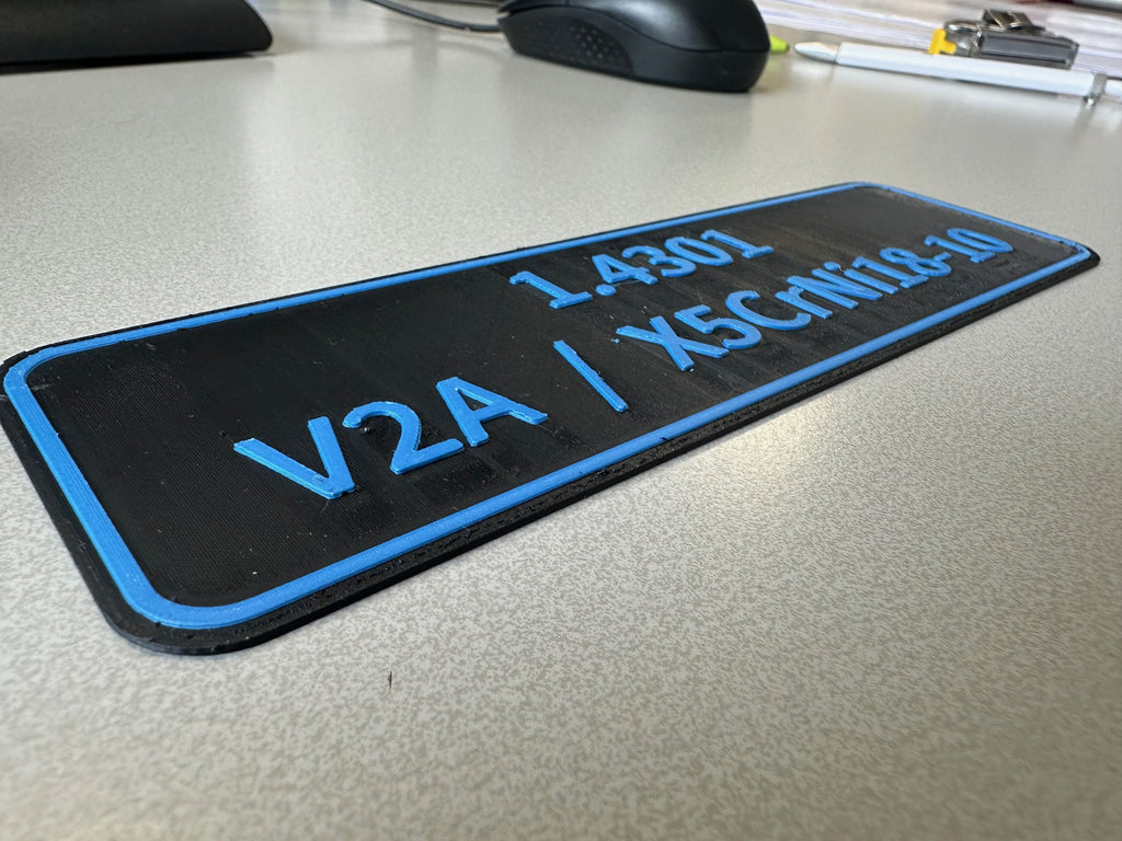 Regalschild Materialbeschriftung