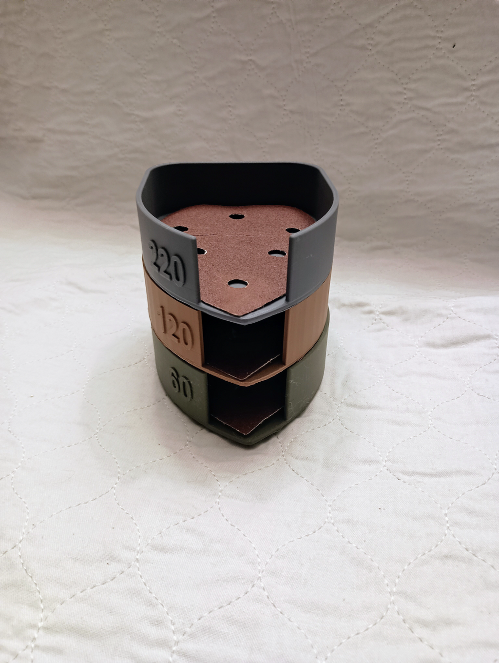 mouse sanding pad holders stackable