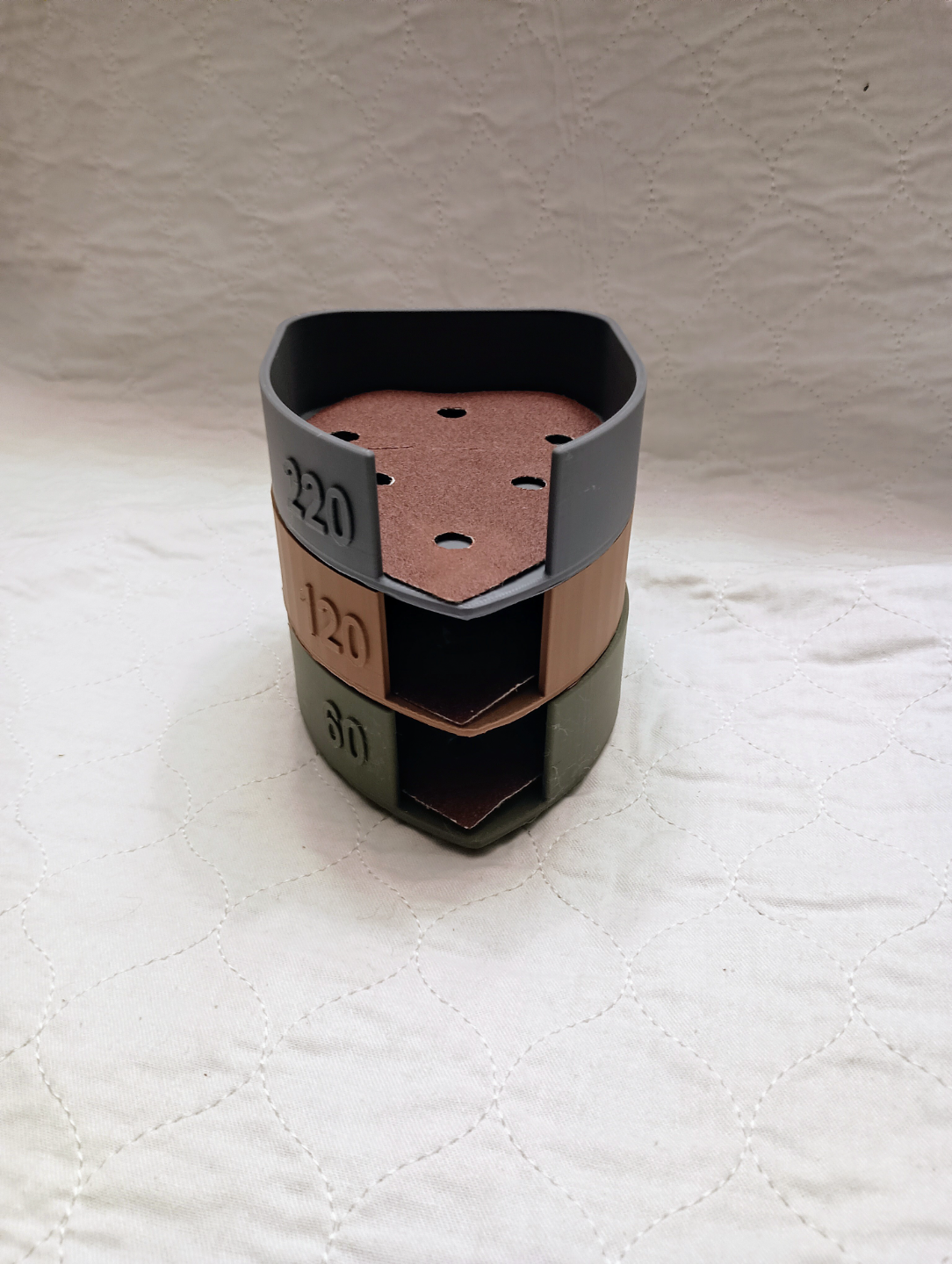 mouse sanding pad holders stackable