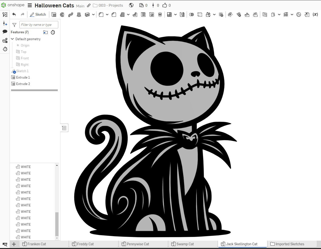 Jack Skellington Cat