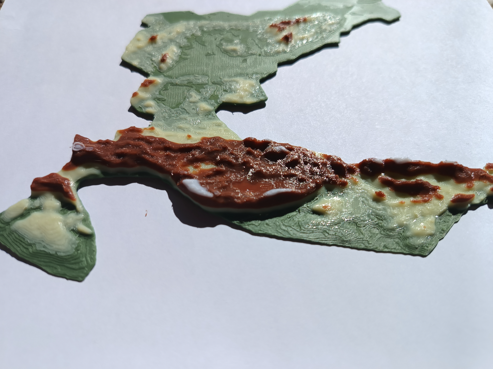 Terrain Map - Colored - Croatia