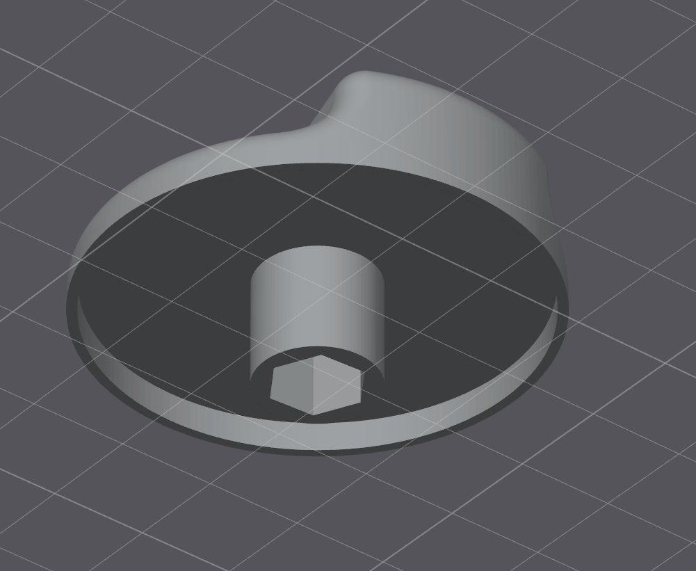 Sink overflow knob