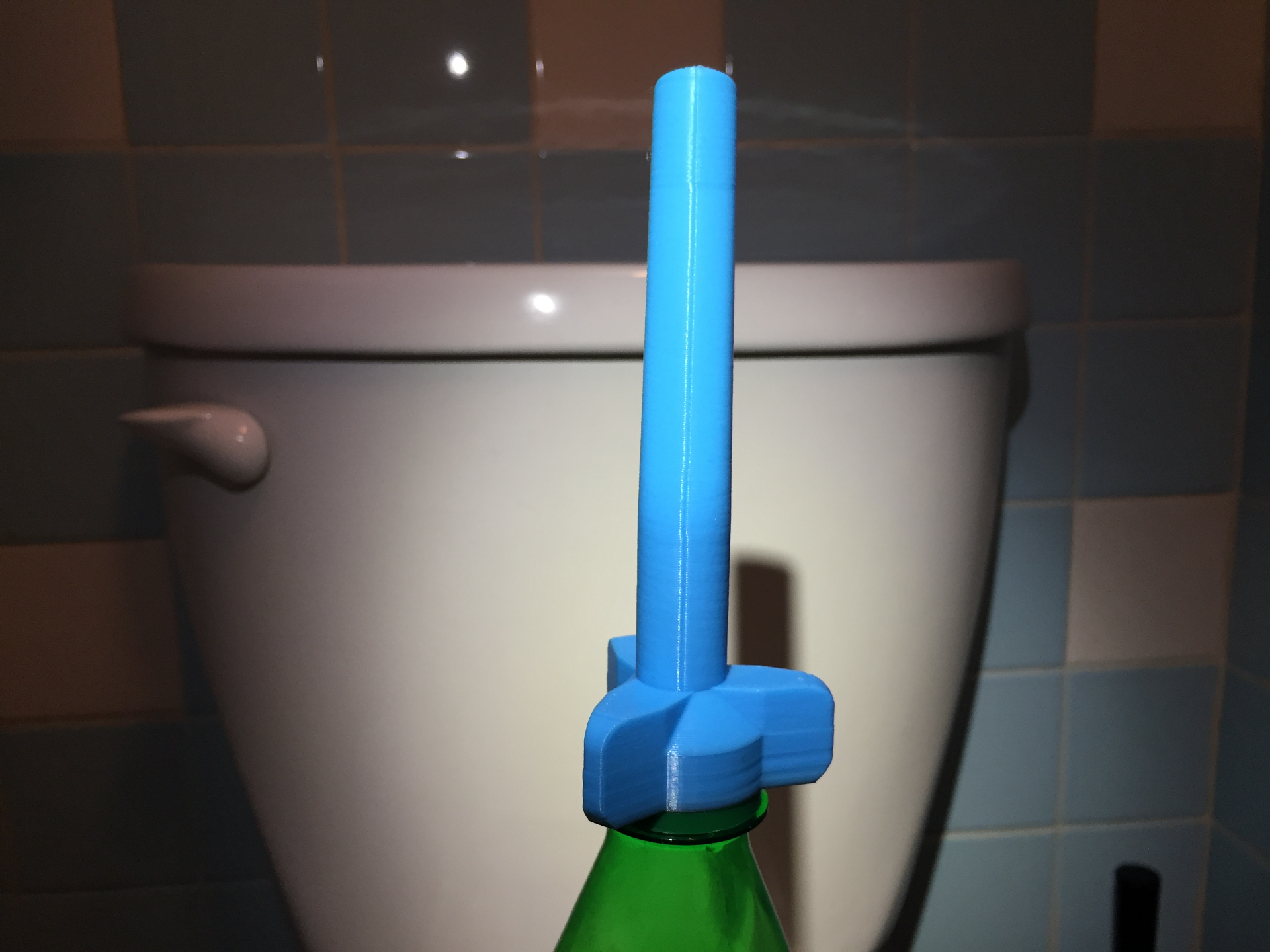 Portable bidet for standard pet bottle