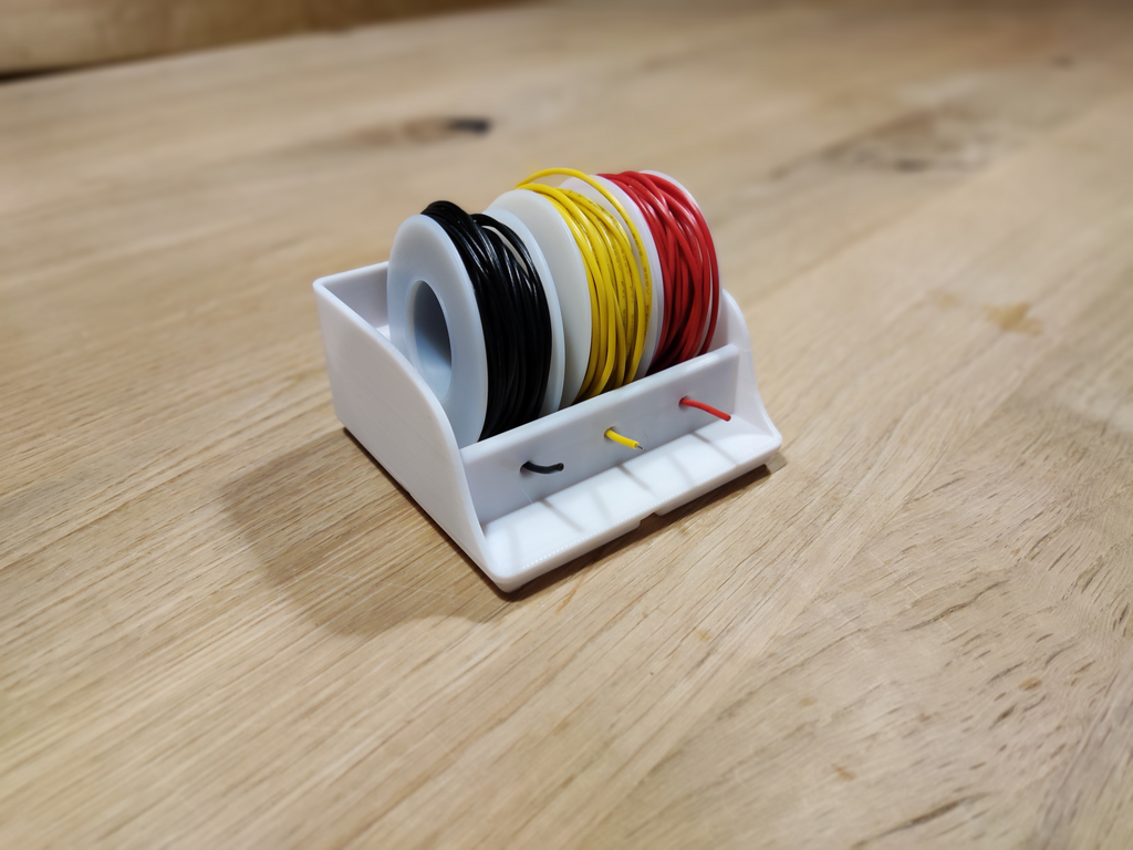 Gridfinity Kabel Spulenhalter Drahthalter