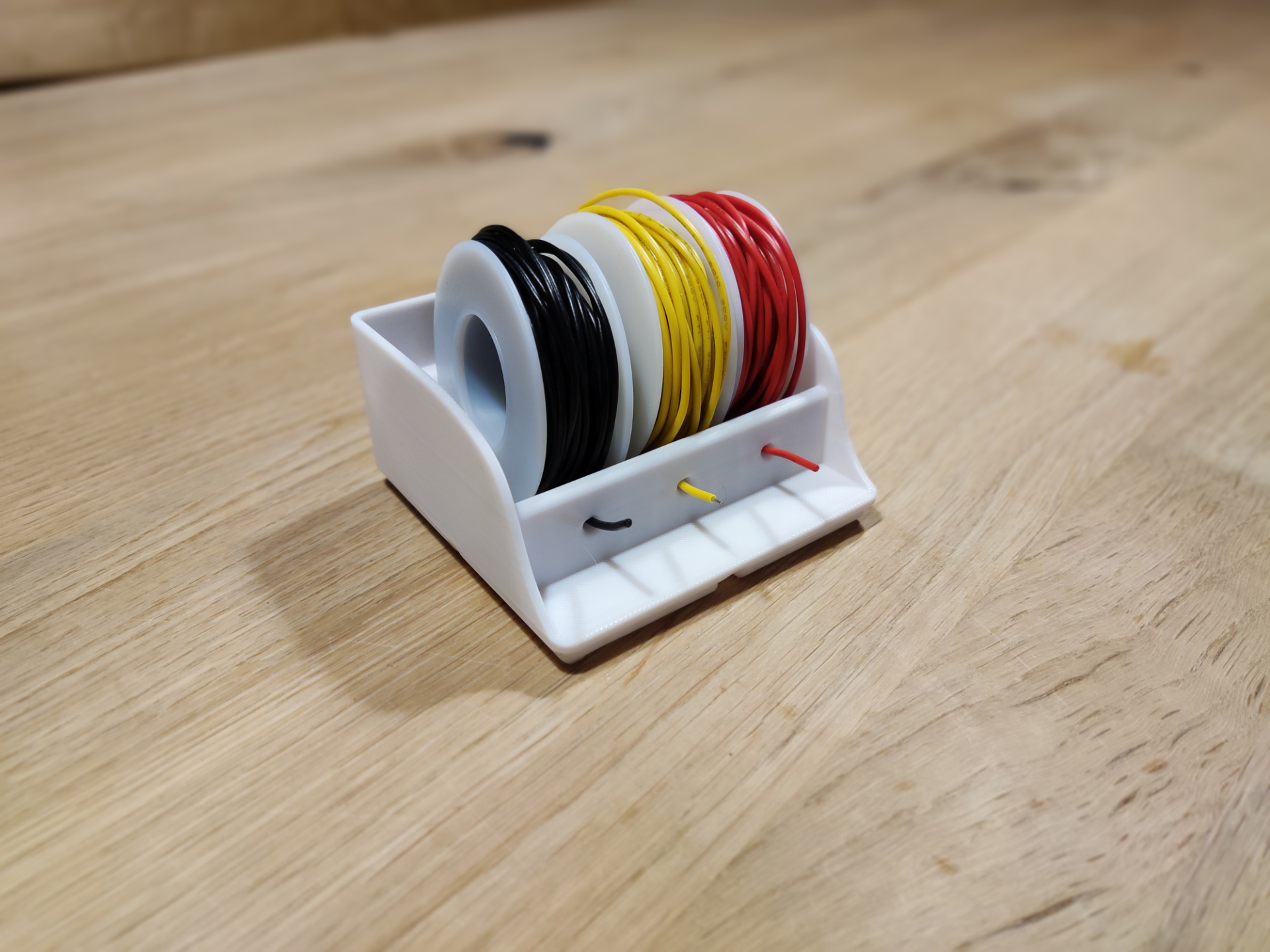Gridfinity Kabel Spulenhalter Drahthalter