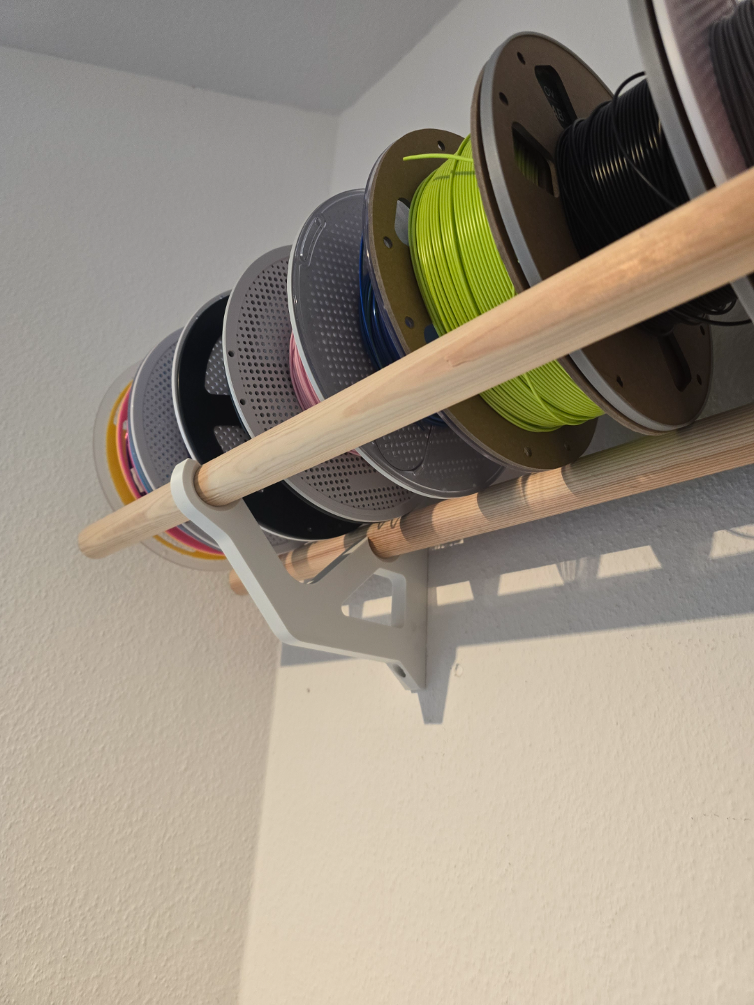 Filament Shelf for 28mm (~1.1 inch) rod/dowel/wood